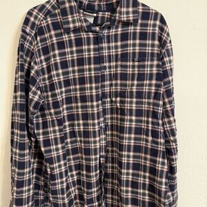 The North Face Black and Orange Plaid Men's Shirt